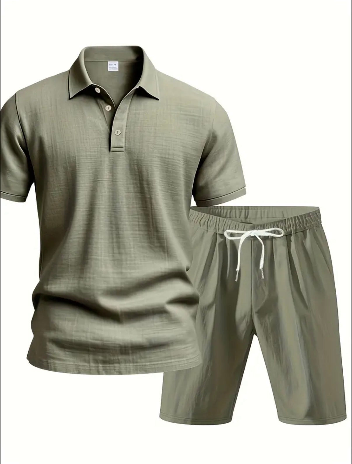 Linnen zomerset – Polo & Short Groen